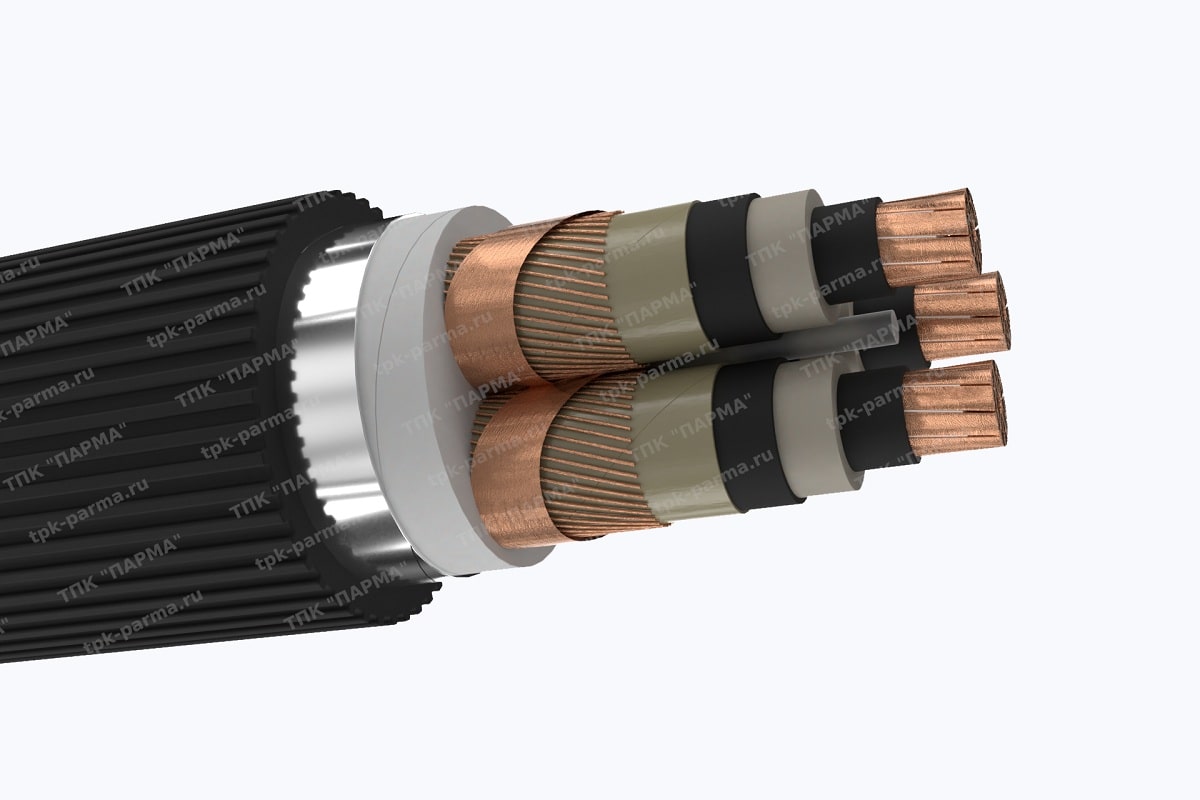 Кабель ПвПу2г 3х240/70 - 10кВ