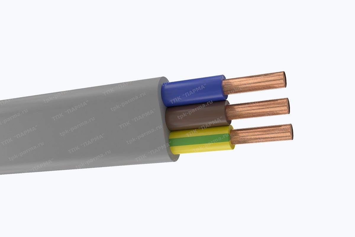 Фотография провода Кабель ПуВВ-ХЛ 3х1,5