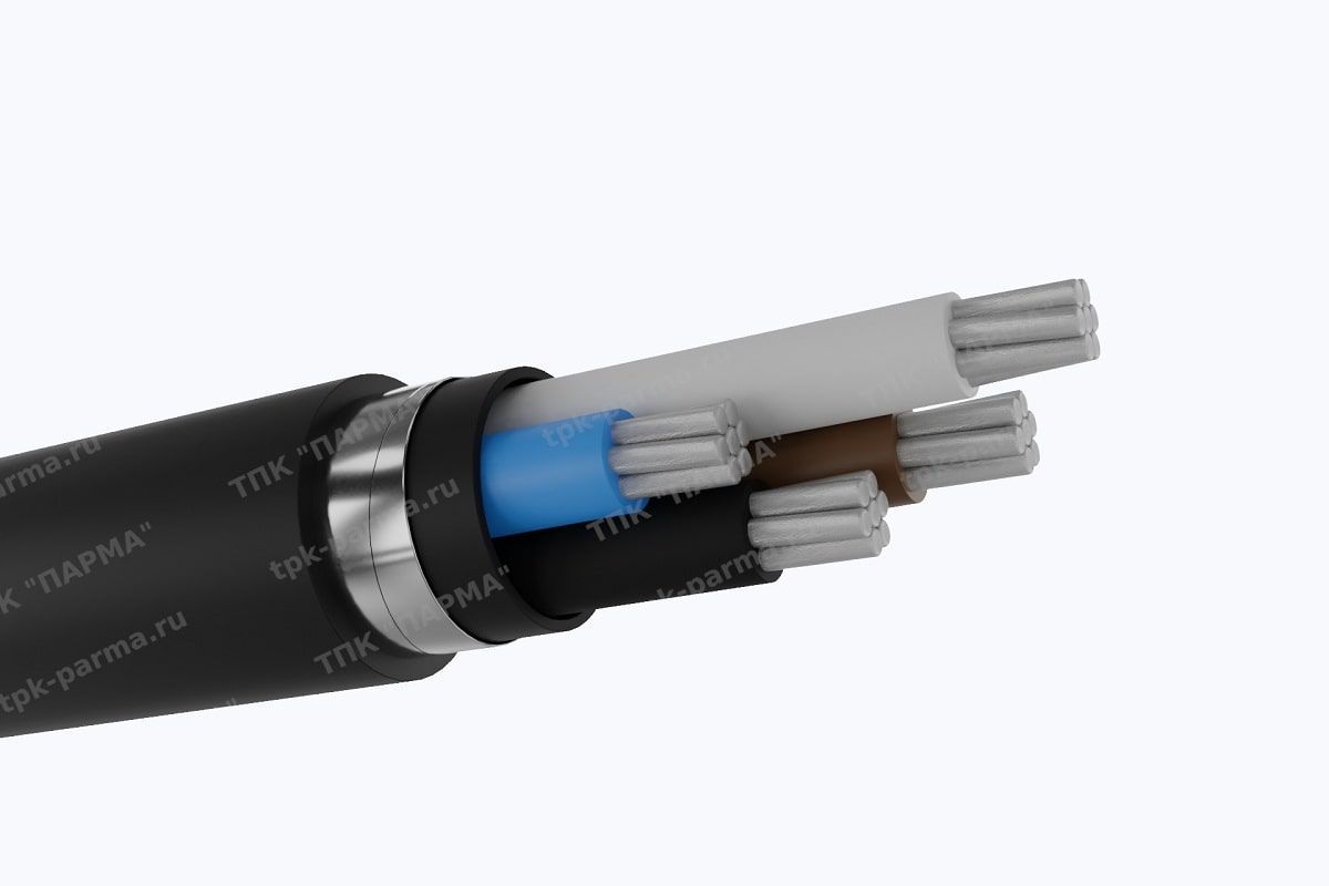Фотография провода Кабель АПвБбШнг(A)-LS 3х16+1х6 - 1кВ