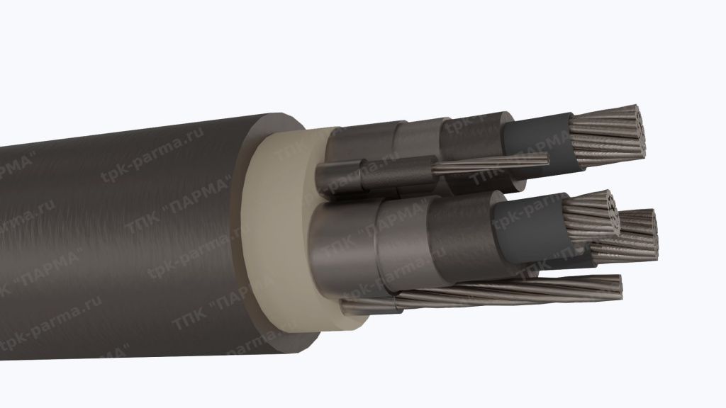 Фотография провода Кабель КГЭ-Т 3х95+1х25+1х10 - 6кВ